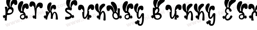 Palm Sunday Bunny Ear font字体转换